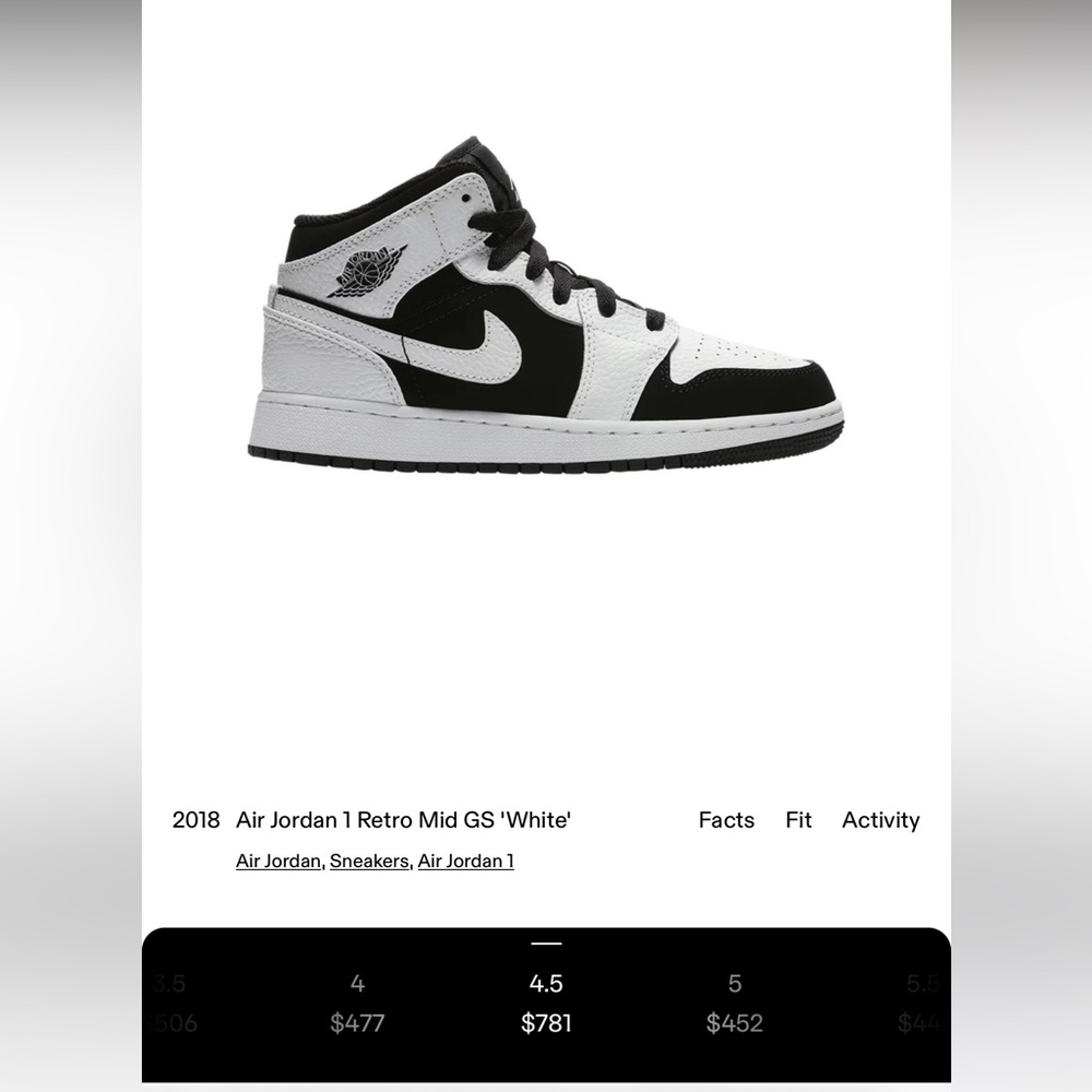 2018 Air Jordan 1 Mid tuxedo